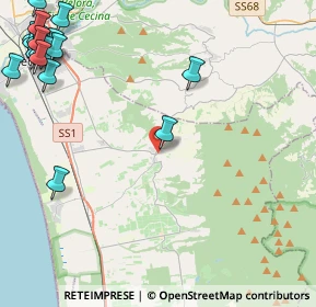 Mappa Via Vittorio Emanuele, 57020 Bibbona LI, Italia (7.0835)