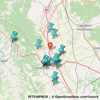 Mappa Localita' Il Corniolo, 52046 Lucignano AR, Italia (7.0855)