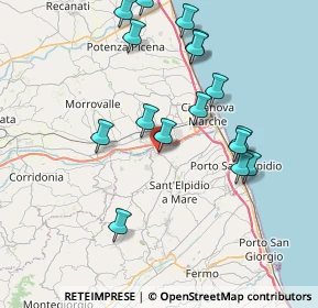 Mappa Via Leonardo da Vinci, 63811 Zona Industriale Brancadoro FM, Italia (8.22688)