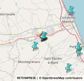 Mappa Via Leonardo da Vinci, 63811 Zona Industriale Brancadoro FM, Italia (3.80818)