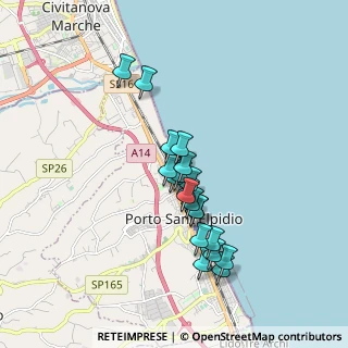 Mappa Via Francia, 63821 Porto Sant'Elpidio FM, Italia (1.4875)