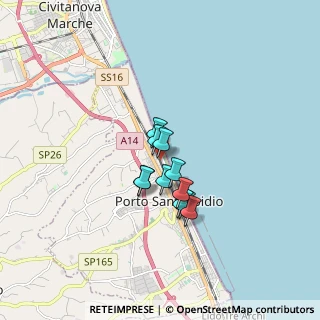 Mappa Via Francia, 63821 Porto Sant'Elpidio FM, Italia (1.08455)