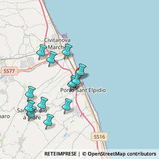 Mappa Via Francia, 63821 Porto Sant'Elpidio FM, Italia (4.15077)
