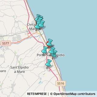Mappa Via Francia, 63821 Porto Sant'Elpidio FM, Italia (3.35333)