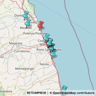 Mappa Via Camillo Benso Conte di Cavour, 63821 Porto Sant'Elpidio FM, Italia (13.21833)