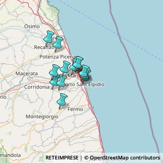 Mappa Via Camillo Benso Conte di Cavour, 63821 Porto Sant'Elpidio FM, Italia (8.97231)