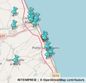Mappa Via Camillo Benso Conte di Cavour, 63821 Porto Sant'Elpidio FM, Italia (3.84615)