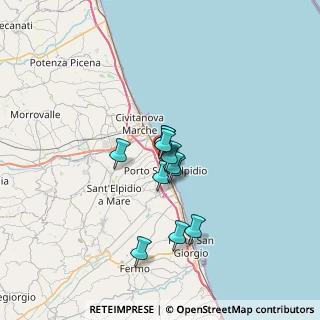 Mappa Via Camillo Benso Conte di Cavour, 63821 Porto Sant'Elpidio FM, Italia (4.51455)