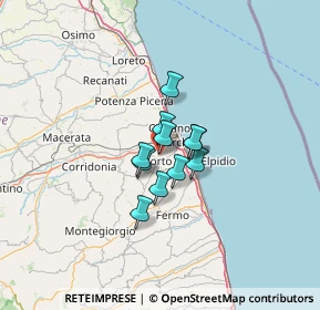 Mappa Via Rota Martina, 63811 Sant'Elpidio a Mare FM, Italia (7.16727)