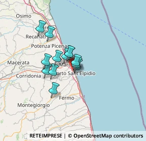 Mappa Via Umbria, 63821 Porto Sant'Elpidio FM, Italia (8.89231)