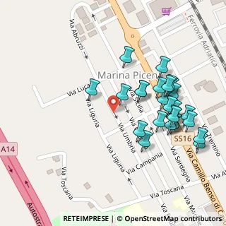 Mappa Via Umbria, 63821 Porto Sant'Elpidio FM, Italia (0.11923)