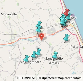Mappa 63811 Zona Industriale Brancadoro FM, Italia (4.43929)
