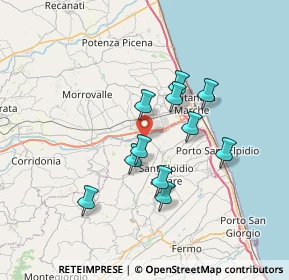 Mappa 63811 Zona Industriale Brancadoro FM, Italia (5.97273)