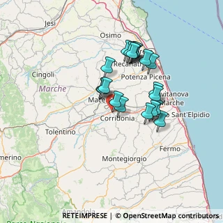 Mappa Vialde dell'Industria, 62014 Corridonia MC, Italia (11.945)