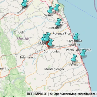 Mappa Vialde dell'Industria, 62014 Corridonia MC, Italia (17.02071)
