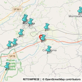 Mappa Vialde dell'Industria, 62014 Corridonia MC, Italia (5.34455)