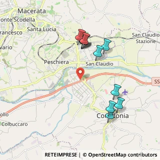 Mappa Vialde dell'Industria, 62014 Corridonia MC, Italia (2.04182)