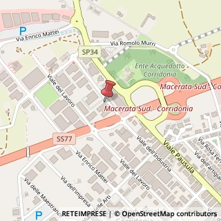 Mappa Viale dell'Industria, 241, 62014 Corridonia, Macerata (Marche)