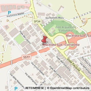 Mappa Viale dell'Industria, 237, 62014 Corridonia, Macerata (Marche)