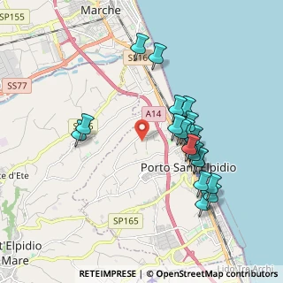 Mappa Via Strada Pescolla, 63821 Porto Sant'Elpidio FM, Italia (1.879)