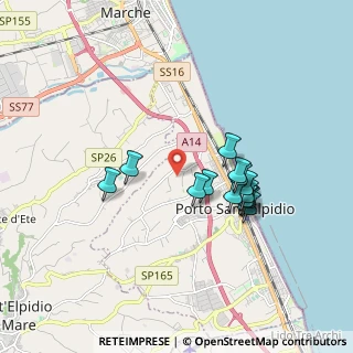 Mappa Via Strada Pescolla, 63821 Porto Sant'Elpidio FM, Italia (1.59929)