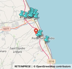Mappa Via Strada Pescolla, 63821 Porto Sant'Elpidio FM, Italia (3.49)