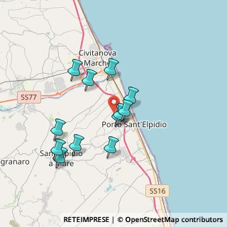 Mappa Via Strada Pescolla, 63821 Porto Sant'Elpidio FM, Italia (3.27833)