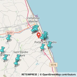 Mappa Via Strada Pescolla, 63821 Porto Sant'Elpidio FM, Italia (4.40231)