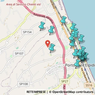 Mappa Via Strada Pescolla, 63821 Porto Sant'Elpidio FM, Italia (1.342)