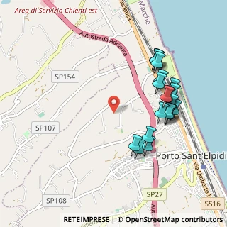Mappa Via Strada Pescolla, 63821 Porto Sant'Elpidio FM, Italia (1.0355)