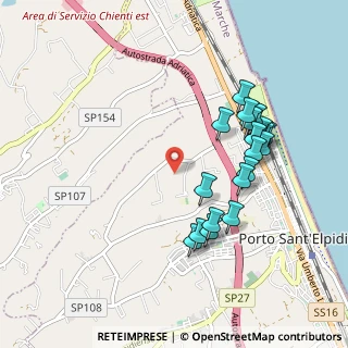 Mappa Via Strada Pescolla, 63821 Porto Sant'Elpidio FM, Italia (0.986)