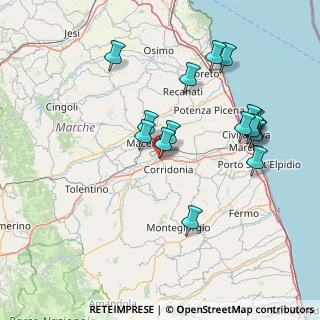Mappa Viale dell'Industria, 62014 Corridonia MC, Italia (16.06353)