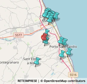 Mappa Via Francesco Petrarca, 63811 Sant'Elpidio a Mare FM, Italia (3.52667)