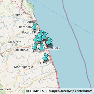 Mappa Via Trentino sud, 63821 Porto Sant'Elpidio FM, Italia (6.90071)