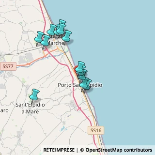 Mappa Via Trentino sud, 63821 Porto Sant'Elpidio FM, Italia (3.59231)