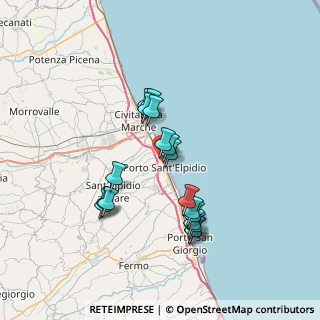 Mappa SS16, 63821 Porto Sant'Elpidio FM, Italia (6.48167)