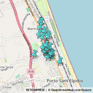 Mappa Via Belvedere, 63821 Porto Sant'Elpidio FM, Italia (0.287)
