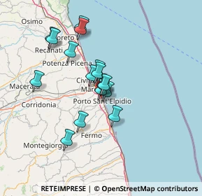 Mappa Via Belvedere, 63821 Porto Sant'Elpidio FM, Italia (11.5975)