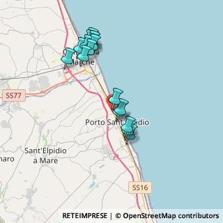 Mappa SS16, 63821 Porto Sant'Elpidio FM, Italia (3.665)