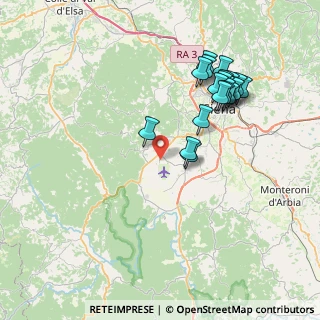 Mappa Strada dell'Aeroporto, 53018 Sovicille SI, Italia (8.0245)