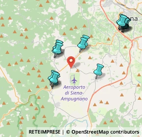 Mappa Str. dell'Aeroporto, 53018 Sovicille SI, Italia (4.606)