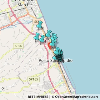 Mappa CAP, 63821 Porto Sant'Elpidio FM, Italia (1.03111)