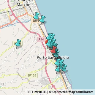 Mappa CAP, 63821 Porto Sant'Elpidio FM, Italia (1.4255)