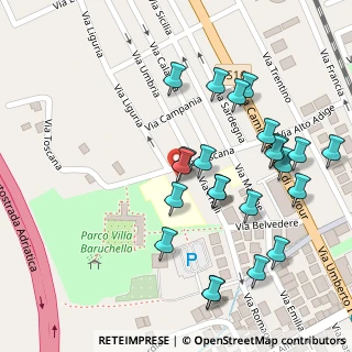 Mappa CAP, 63821 Porto Sant'Elpidio FM, Italia (0.12609)