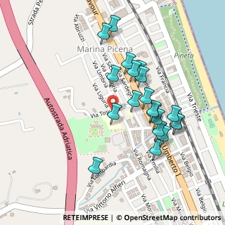Mappa CAP, 63821 Porto Sant'Elpidio FM, Italia (0.231)