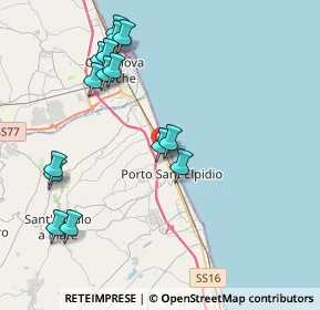 Mappa CAP, 63821 Porto Sant'Elpidio FM, Italia (4.51867)