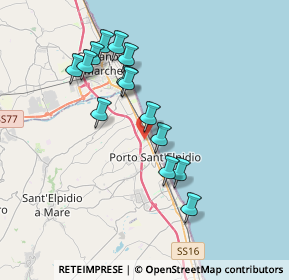 Mappa CAP, 63821 Porto Sant'Elpidio FM, Italia (3.49286)