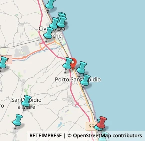 Mappa CAP, 63821 Porto Sant'Elpidio FM, Italia (5.50375)