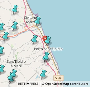 Mappa CAP, 63821 Porto Sant'Elpidio FM, Italia (6.52188)