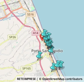 Mappa CAP, 63821 Porto Sant'Elpidio FM, Italia (1.4275)